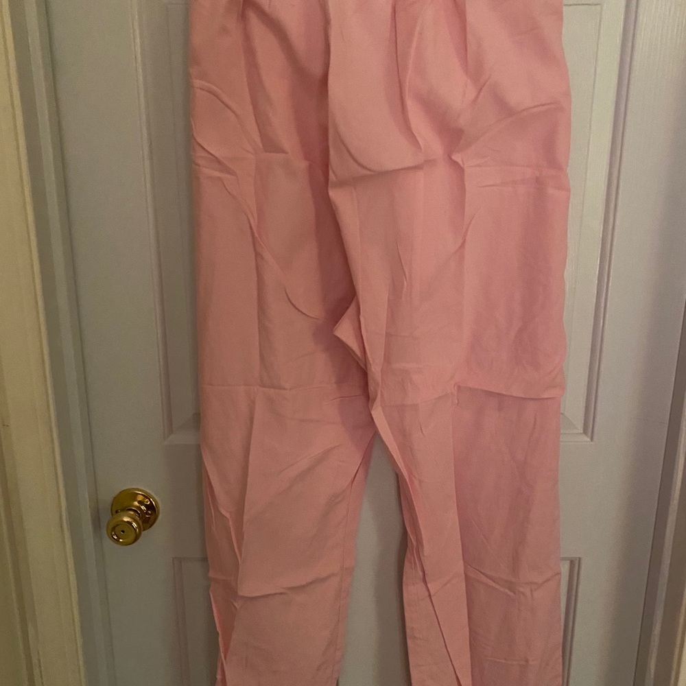 Pink scrub pants